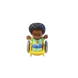 Fisher Price Little People African American Boy Wheelchair Yellow Gray School